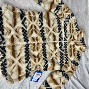 Columbia Women's Fleece Cardigan - Cream, Brown, Black